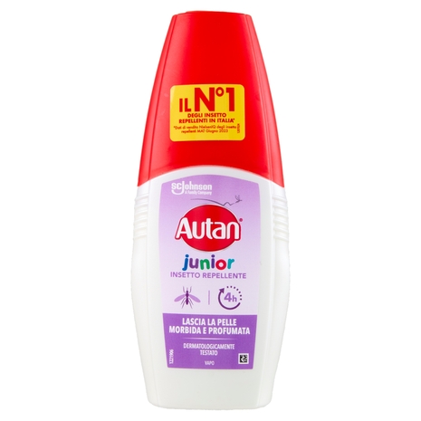 Autan Junior Vapo per Bambini Oltre 2 Anni Insetto Repellente e Antizanzare Tigre e Comuni, 100 ml